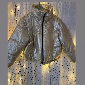 Puffy gold jacket